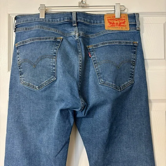 Levi’s 506 Men’s Straight Leg Jeans Size 33X30 Medium Wash - Picture 2 of 15